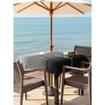 thumbnail image 3 of Outdoor Tablecloths with Umbrella Hole & Zipper, Black Grey Ombre 60x60 Inch Square Tablecloths, Modern Abstract Art Texture Waterproof Table Cloth, Patio/Pool/Picnic Table Covers, 3 of 8