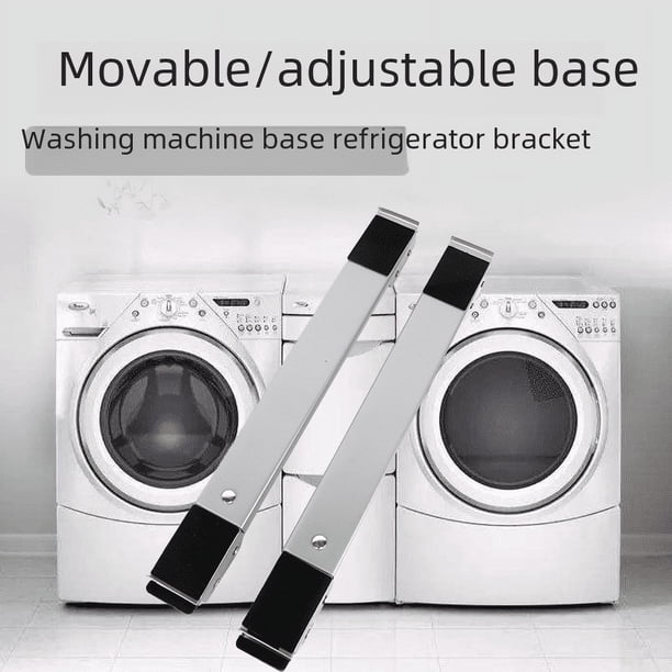 Base de lavadora de tambor de refrigerador universal soporte móvil ajustable estante de almacenamiento de balcón soporte antioxidante