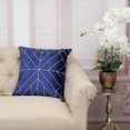 thumbnail image 4 of Parkland Collection Zella 20x20" Quilted Fabric Throw Pillow in Blue/Gold, 4 of 4