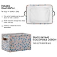 thumbnail image 2 of Yayeee Canvas Storage Basket with Handles for Shelves Fabric Bins Closet Organizer, Small Pink Flower, 2 of 8