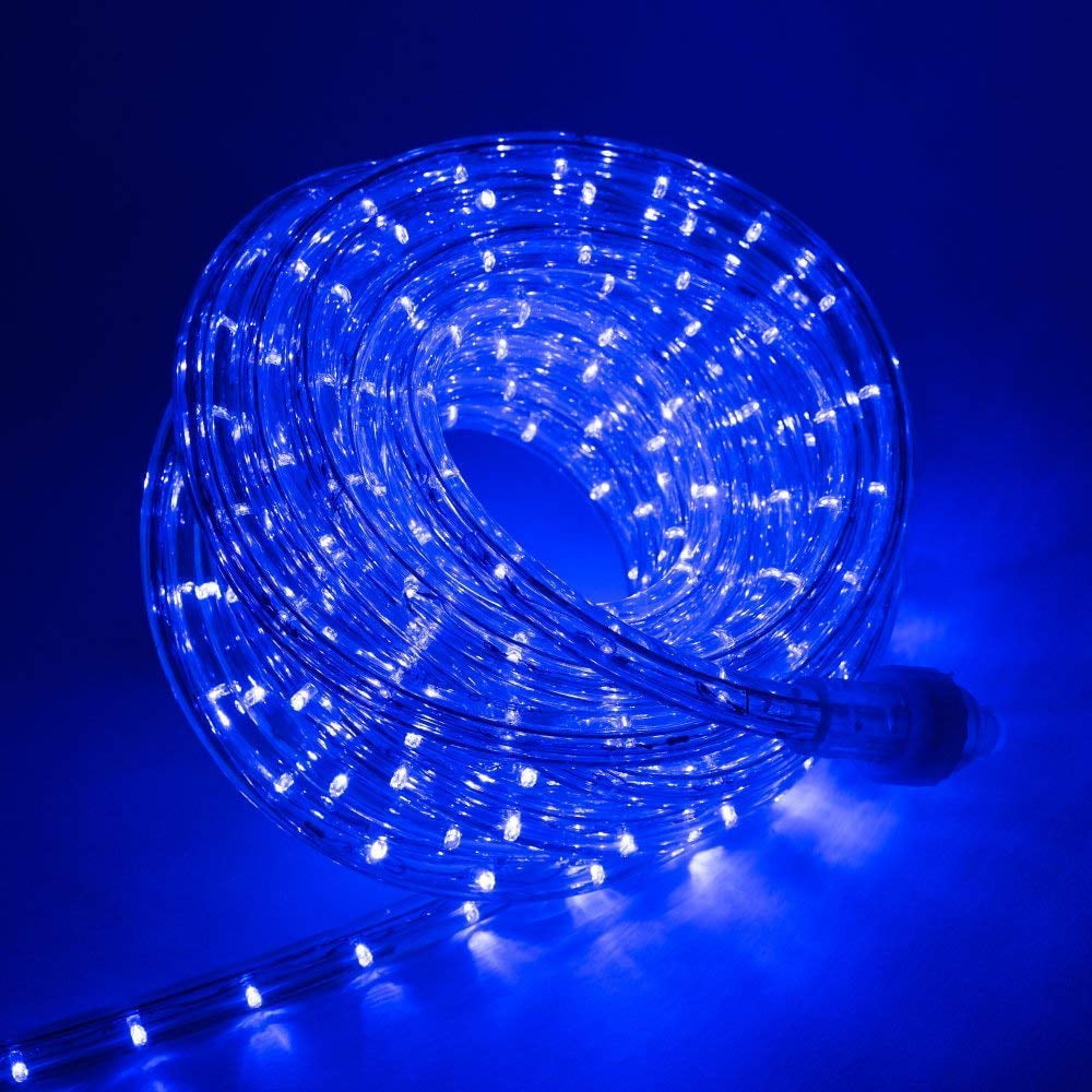Soft White Color Tubed LED Rope Light 20ft 2-Wire Accent Christmas Decorations 