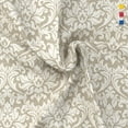 thumbnail image 4 of Color Sense 4-Piece 100% Cotton Percale Bed Sheet Set, Cool & Crisp Printed Bedding, King, Addison Damask Linen, 4 of 10
