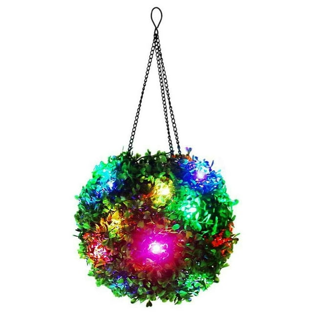 Bola De Topiario De Plantas Artificiales, Lámpara Colgante De Bola De Hierba Para árboles, Ventanas, Puertas, Jardín Al Aire Libre, Fiesta, Hotel, Garaje