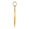 thumbnail image 2 of 14k Yellow Gold Polished and Satin Miraculous Medal Hollow Pendant Charm, 2 of 4