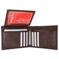 thumbnail image 4 of Genuine Leather Mens Bifold Wallet Flap Up ID Credit Card Thin Front Pocket, 4 of 8