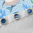 thumbnail image 4 of Erosebridal Marine Shark Black Out Curtains for Kids, Blue Octopus Coral Curtains Pack of 2 (42x63 Each), 4 of 6