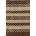 thumbnail image 1 of Evolution Trellis Stripes 5 ft. x 7 ft. 6 in. Area Rug, Beige & Brown, 1 of 5