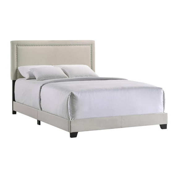 Intercon Zion Queen UPH Bed in Zion Fog Fabric