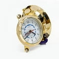 thumbnail image 5 of Nagina International 9" Solid Brass Porthole Time and Tide Clock, 5 of 6