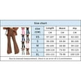 thumbnail image 3 of Seductiva Women Flowy Pants Women Wide Leg Yoga Pants with Pockets High Waist Straight Leg Dress Pants Flare Leggings Beach Pants Loose Fit, 3 of 4
