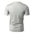thumbnail image 4 of H2H Mens Casual Premium Slim Fit Henley Short Sleeve T-Shirts (CMTTS254), 4 of 6