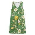thumbnail image 3 of WAGUTH Women's Floral Print Mini Dresses Sleeveless V-Neck Shift Dress Boho Casual Summer Everyday & Beach Sundress with Side Pockets, 3 of 6