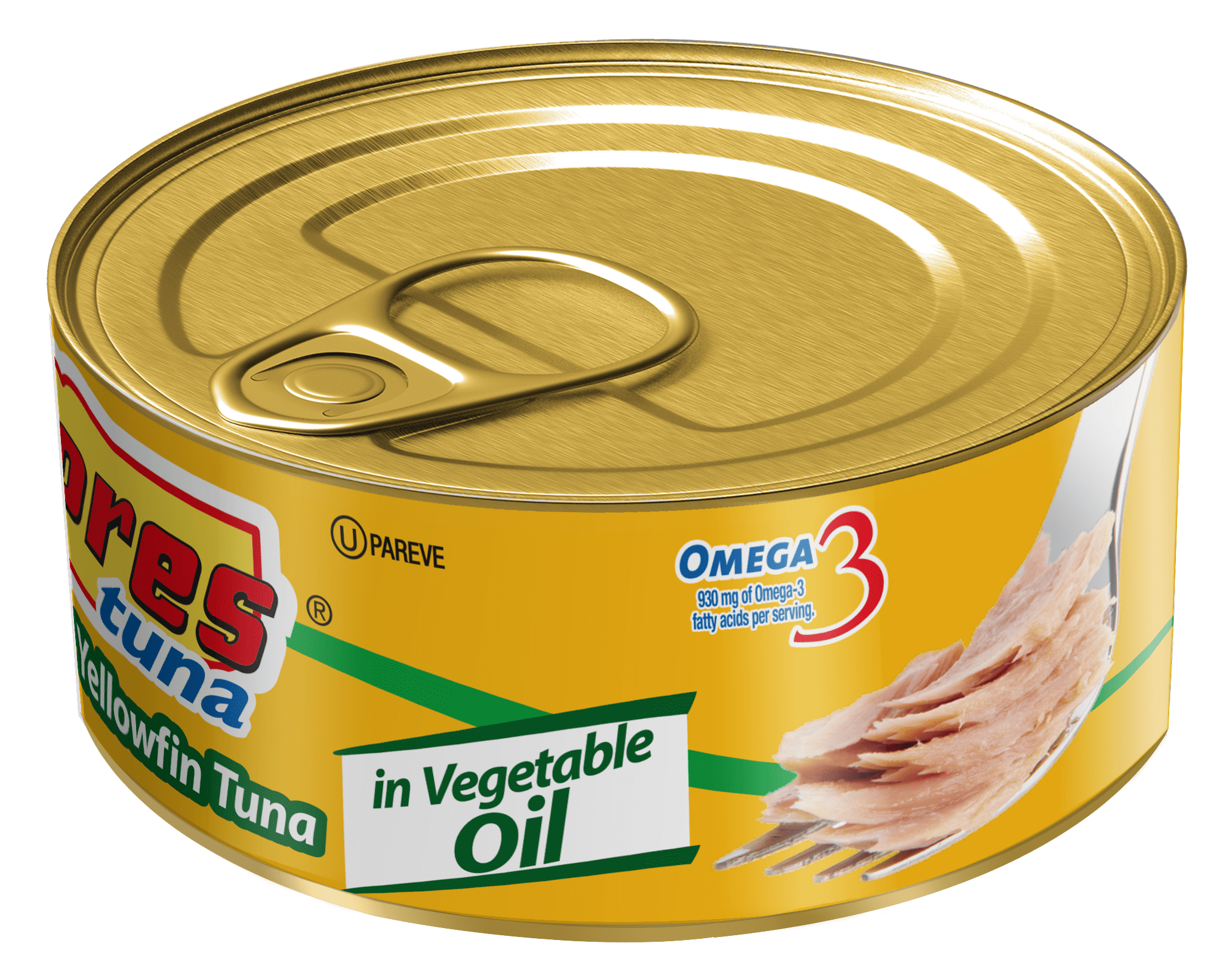 (3 pack) Dolores Chunk Light Yellowfin Tuna in Vegetable Oil, Canned Tuna Fish, 10.4 oz Can