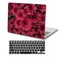 thumbnail image 1 of KSK KAISHEK Protective Case Hard Cover Only for 2022/2021/2020/2019/2018 Released New MacBook Air 13" with Retina Display Touch ID Model: A2337 m1/A2179/A1932 Flower 0754 + Black Keyboard Cover, 1 of 5