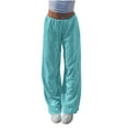 thumbnail image 2 of Xuyuer Women's Solid Sequin Casual Trousers - Sparkly Wide Leg Pants for Party Wear and Glamorous Evening Style, 2 of 6