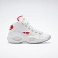thumbnail image 1 of Reebok Footwear Men QUESTION MID FTWR WHT/FTWR WHT/VECTOR RED SHOE, 1 of 8