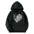 thumbnail image 4 of Bnwani Kids Hoodies Girls Long Sleeve Oversized Fleece Sweatshirt Cute Plain Tops Pullover, 4 of 4