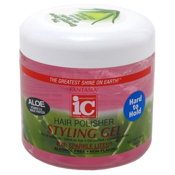 Fantasia Gel 16oz Hard To Hold (Pink) (Pack of 3)