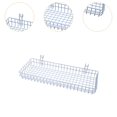 thumbnail image 6 of WeiLaiKeQi Wire Hanging Storage Basket Rustic Storage Rack for Bathroom Balcony Kitchen white, 6 of 9