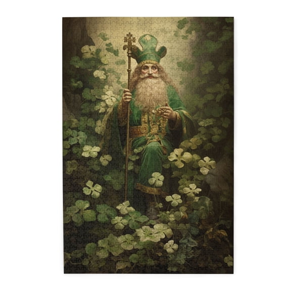 1000 PCS St. Patrick'S Day Puzzles For Adults 1000 Pieces,Create A Festive Atmosphere,Family Fun Holiday Jigsaw,Vintage Style Wooden Jigsaw Puzzles,Creative Activity Hobbies For Adults