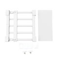 thumbnail image 1 of Closet Tension Shelf Expandable Nail Free Cabinet Divider Storage Rack for Wardrobe Cupboard 23‑30cm / 9.1‑11.8in Length, 1 of 4