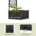 thumbnail image 5 of 78.7" Garden Arbor with 2 Planter Boxes, PE Coated Metal Garden Arch Trellis for Climbing Plants, Decorative Archway Wedding Arch Frame, Weather-Resistant Arbor Trellis for Lawn Backyard Yard, 5 of 6