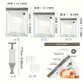 thumbnail image 6 of 20pcs Vacuum Food Storage Bags With 3 Sizes Vacuum Food Bags, 1 Hand Pump And 4 Sealing Clips, For Food Storage Cooking Keep Food Fresh For Long Time, Home Kitchen Supplies, 6 of 15
