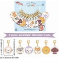 thumbnail image 2 of Colorful 24 Pcs Dog Stitch Markers Flat Round Enamel Alloy Crochet Stitch Marker Charms Lobster Claw Clasps Locking Stitch Marker for Knitting Weaving Sewing Accessories Handmade Jewelry, 2 of 6