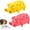 Red and Yellow, variant on BTEPSGA 2 Pack Pig Dog Toys, Grunting Pig Dog Toy That Oinks Grunts for Small Medium Large Dogs, Grunting Pig Sound Play Dog Toy