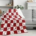 thumbnail image 4 of Candy Cane Christmas Throw Blanket Christmas Blanket Gifts for Teens Women Men Kids Secret Santa Gifts for Women Men White Elephant Gifts for Women Men Useful Stocking Stuffers for Kids Women Men, 4 of 6