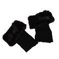 thumbnail image 2 of letairis Jambières Tricotées au Crochet pour Chaussettes Courtes Rétro Protection Poignets Bas pour Femmes Noir, 2 of 8