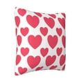 thumbnail image 2 of ZICANCN Valentin Pink Heart Pattern Decorative Throw Pillow Covers, Bed Couch Sofa Decorative Knit Pillow Covers for Living Room Farmhouse, 20"x20", 2 of 8