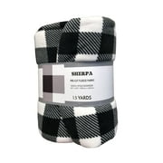 RTC Fabrics Fabric Cut Fleece White & Black Sherpa 1.5 yards
