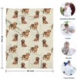 thumbnail image 4 of Dachshund Footprint Blanket,Comfortable Soft Flannel Throw Blanket,All Season,Warm Lightweight Blankets for Sofa Bed Couch Living Room Chair,30"x40"(80x100cm), 4 of 4