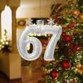 thumbnail image 4 of WKSCLPAI 67 Christmas Ornament Six Seven Ornaments Funny 67 Meme Teen Slang Hanging Ornaments for Xmas Tree & Gift, Gingerbread, Forest, Crystal, Porcelain Wide Variety of Themes to Choose, 4 of 6