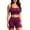 Hot Pink, variant on JSheng Women Workout Sets 2 Piece Seamless Yoga Outfits Shorts and Padded Sports Bra Gym Athletic Clothing Set Hot Pink Free Size