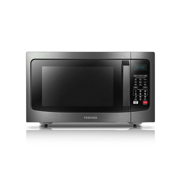 Toshiba Smart Sensor LED Light 1.5 Ft Stainless Convection Microwave