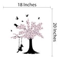 thumbnail image 4 of Vinyl Wall Art Decal - Cherry Blossom Tree with Swing and Birds -Home Apartment Bedroom Living Room Decor -Easy to Peel and Stick -Size 18" x 20"., 4 of 4