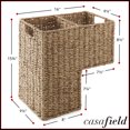 thumbnail image 7 of Casafield Stair Basket with Handles, Natural Seagrass - Woven Staircase Step Organizer Bin, 7 of 7