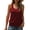 Burgundy, variant on Women V Neck Tank Tops Ribbed Sleeveless Casual Tops Shirts