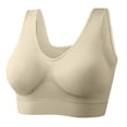thumbnail image 2 of Womens Seamless Wireless Bras Sports High Support Sports Bra Wirefree Yoga Bra for Women,Complexion,Large, 2 of 4