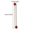 thumbnail image 3 of Mallets for Steel Pan Drum, Woolen Acrylic Blended Yarn, Wood Handle, for Percussion Instruments, 1 Pair, 3 of 5