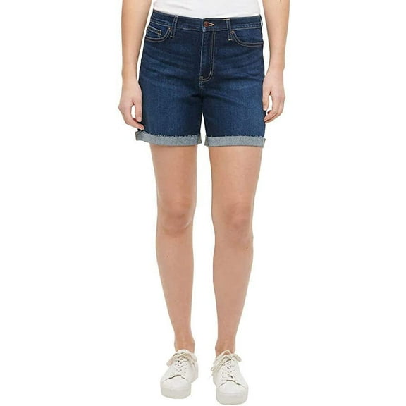 Calvin Klein Jeans Womens Roll Cuff Denim Short--Pacific Blue Size:12