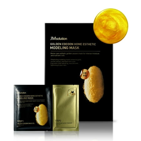 JM solution Golden Cocoon Home Aesthetic Modeling Face Mask Step1 & Step2, 5 (Best Resources For Step 2)