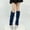 Dark Blue, variant on Womens Socks Solid Color Knitted Over Knee Stacked Comfort Stretch Relaxed Stackable Leg Covers For Yoga Fitness Daily Casual Outfits