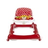 Big Oshi 2 in 1 Baby Walker & Activity Center on Wheels - Adjustable Seat - Red/Polka Dots