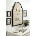 thumbnail image 6 of Kate and Laurel Hogan Farmhouse Framed Arch Fabric Pinboard, 24 x 36, Black, Decorative Bulletin Board with Moroccan Arch and Linen Fabric Pinning Surface for Wall, 6 of 7