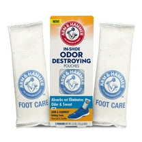 Arm & Hammer in-Shoe Odor Destroying Pouches, 2 Pack