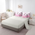 thumbnail image 5 of Erosebridal Kid Dreamy Butterfly Bedding Comforter Set 7pcs, Pink Flower Tree Queen Bedding Sets, 5 of 7