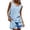 Light Blue, variant on 2PC Summer Outfits 2026 Lounge Set Fashion Woman Round Neck Sleeveless Blouse Loose Pockets Pants Sets Travel Vacation Outfits
